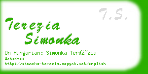 terezia simonka business card